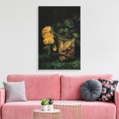 Glas mit Rose von Vincent van Gogh Leinwanddruck (Insitu (Wohnzimmer))