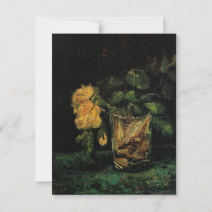 Glas mit Rosen von Vincent van Gogh