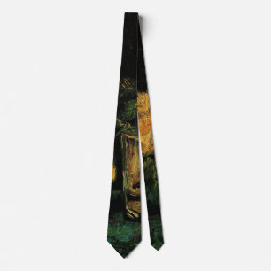 Glas mit Rosen von Vincent van Gogh Krawatte