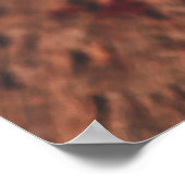 Glas mit roten Granatkörnern Poster (Ecke)