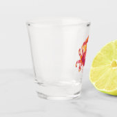 Glas mit Stammesmarkierung-Krabbe (Links)