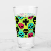 Glas mit Totenkopfmuster (Vorderseite)