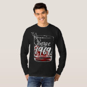 Glas mit Vintagen 1969 T-Shirt (Vorne ganz)