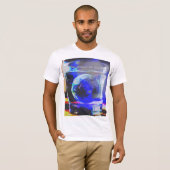 Glas mit Welt T-Shirt (Vorne ganz)