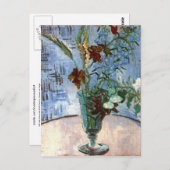 Glas mit wilden Blume, Vincent van Gogh Postkarte (Vorne/Hinten)