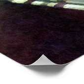 Glas Mortar und Pestle auf Windows Poster (Ecke)