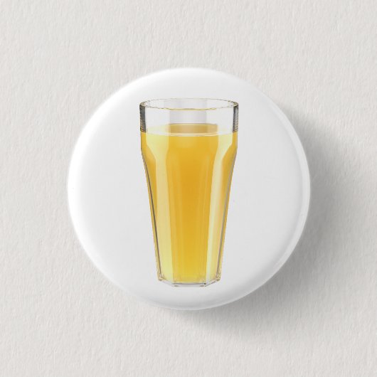 Glas Orangensaft Button (Vorderseite)