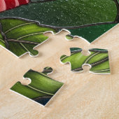 Glas-Patchwork-Kolibri-Garten-Blumenmosaik Puzzle (Seite)