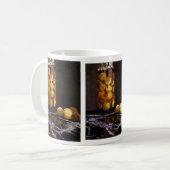 Glas Pfirsiche Kaffeetasse (Vorderseite Links)