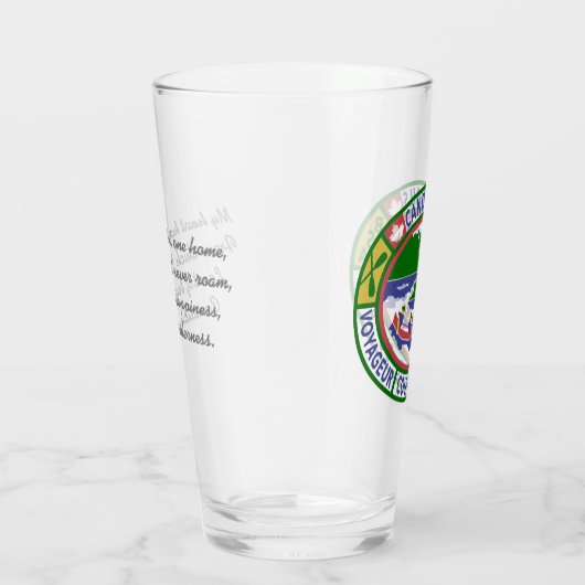 Glas Pint mit Kanu Trails Coed Patch (Rechts)