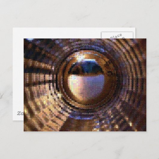 Glas Postkarte (Vorne/Hinten)