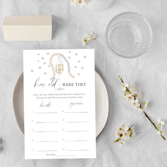 Glas Prosecco - Wie alt waren sie bei einem Bridal (Von Creator hochgeladen)