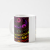 Glas | Rainbow Fraktal Art Kaffeetasse (Vorderseite Links)