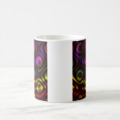 Glas | Rainbow Fraktal Art Kaffeetasse (Mittel)