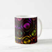 Glas | Rainbow Fraktal Art Wrap Kaffeetasse (VorderseiteRechts)