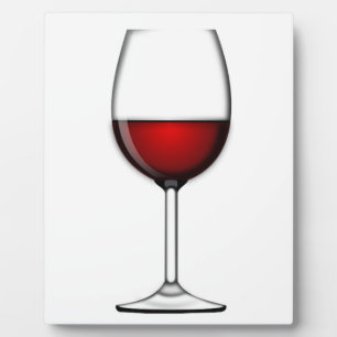 GLAS ROTWEIN FOTOPLATTE