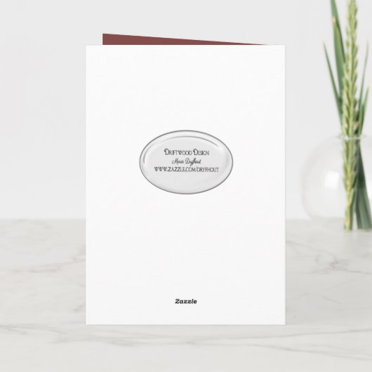 Glas Rotwein Geburtstag Karte (Rückseite)