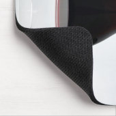 Glas Rotwein Mousepad (Ecke)