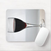 Glas Rotwein Mousepad (Mit Mouse)