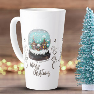 Glas-Schneeball-Winterdorf-Laub Weihnachten  Milchtasse