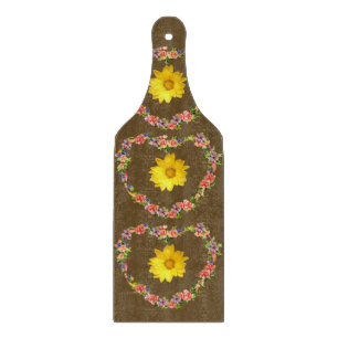 Glas Schneidbrett Floral Schneidebrett
