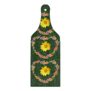 Glas Schneidbrett Floral Schneidebrett