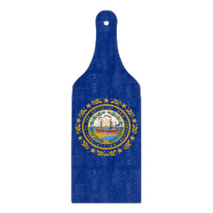 Glas-Schneidbrett-Schieber mit der Flagge von New  Schneidebrett