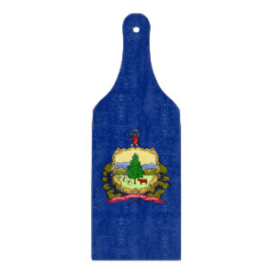 Glas-Schneidbrett-Schieber Vermont-Flagge Schneidebrett