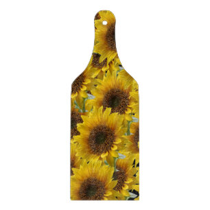 Glas Schneidbrett Sonnenblume Schneidebrett