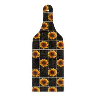 Glas Schneidbrett Sonnenblume Schneidebrett
