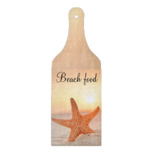 Glas Schneidbrett Strand Seestern Schneidebrett