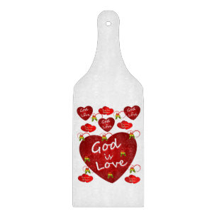 Glas Schneidbrett Valentinstag Schneidebrett