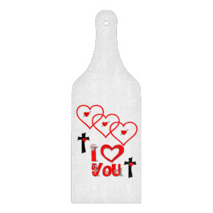 Glas Schneidbrett Valentinstag Schneidebrett