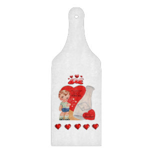Glas Schneidbrett Valentinstag Schneidebrett
