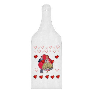 Glas Schneidbrett Valentinstag Schneidebrett