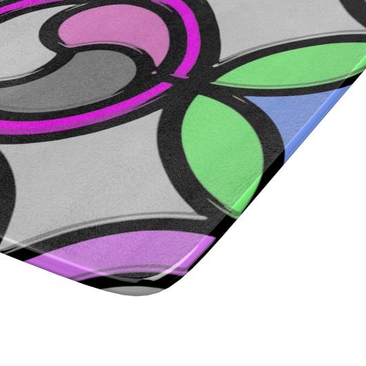 GLAS SCHNEIDEBRETT (Ecke)