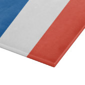 Glas Schneidebrett Frankreich Fahne (Ecke)