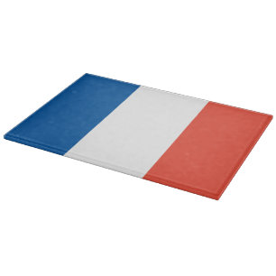 Glas Schneidebrett Frankreich Fahne