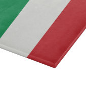Glas Schneidebrett Italien Fahne (Ecke)
