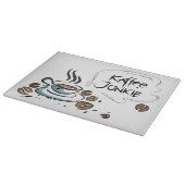 Glas-Schneidebrett Kaffee Schneidebrett (Ecke)