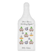 Glas Schneidebrett Onions Knoblauchsuppe gehört un (Vorderseite)