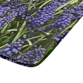 GLAS-SCHNITTSTELLE "GRAPE HYACINTHS" SCHNEIDEBRETT (Ecke)