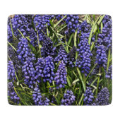 GLAS-SCHNITTSTELLE "GRAPE HYACINTHS" SCHNEIDEBRETT (Vorderseite)