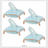 Glas-Schuh Aufkleber (Blatt)