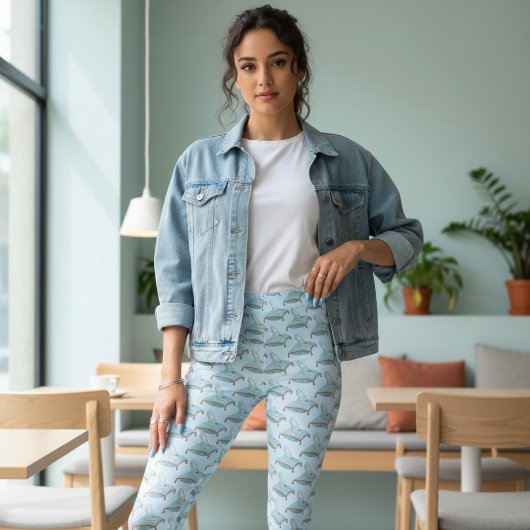 Glas-Schuh Leggings