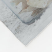 Glas Seashells auf dem Strand | Florida Fleecedecke (Ecke)
