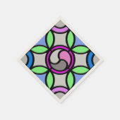 GLAS SERVIETTE (Ecke)