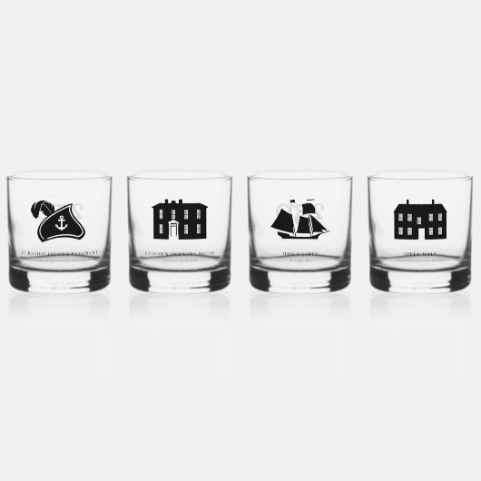 Glas Set für Whisky — Dunkel (Vorderseite)