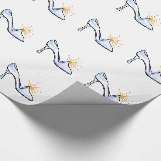 GLAS SLIPPER GESCHENKPAPIER (Ecke)