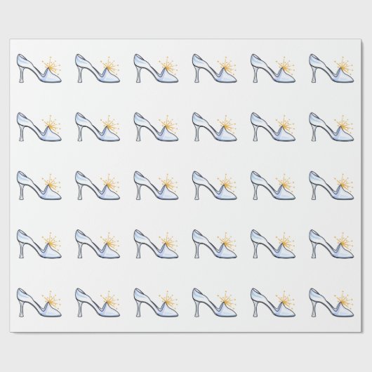 GLAS SLIPPER GESCHENKPAPIER (Flach)